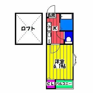 ピュア東比恵壱番館【1階】の間取り