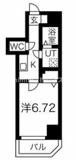 ファステート難波SOUTHベック【905号室】の間取り