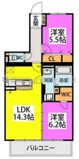 Canoa【2階】の間取り