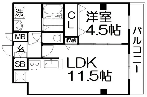 エトワール磐船【2階】の間取り