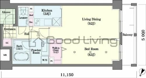 クラスけやき通り【4階】の間取り