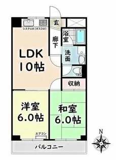 愛知県名古屋市瑞穂区船原町1丁目【マンション】の間取り