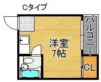 ロイヤル遠里小野【4階】の間取り