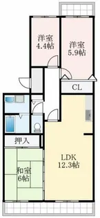オースター6番館【3階】の間取り