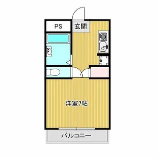 シェルブライト三番館【206号室】の間取り