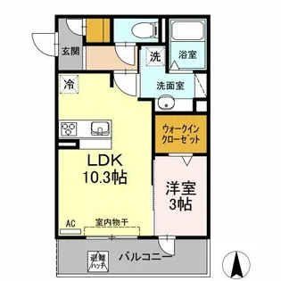 ルミエール【1階】の間取り