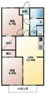 サンパティー【1階】の間取り