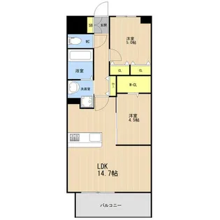 LEGEND東比恵【0602号室】の間取り