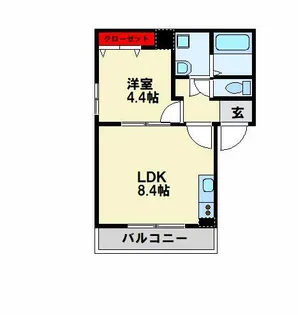 Felice枝光【1階】の間取り