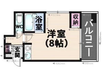 サンアベニュー井尻【406号室】の間取り