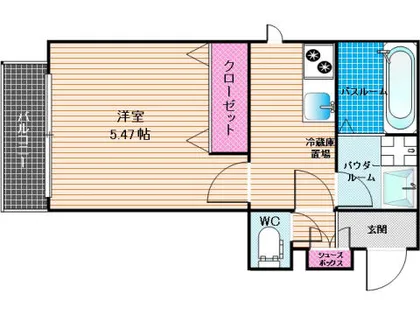 メゾンクレール南福岡【302号室】の間取り