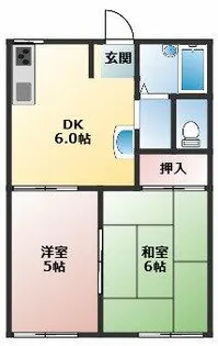 クローカスⅡ【202号室】の間取り