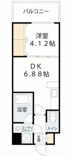 CHOEI65 プレジオ中津【10階】の間取り