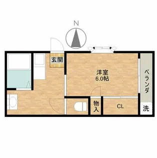 ピュア茨木【2階】の間取り