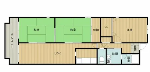 ルノン茨木【3階】の間取り