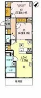 サンパティーク東町【1階】の間取り