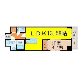 Primal千種stelo【4階】の間取り