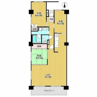 3LDKの間取り画像