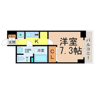 プレサンスSAKAEリバースタイル【8階】の間取り