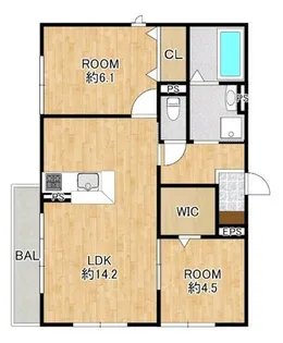 スピネル南草津【1階】の間取り