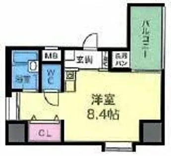 YKハイツ西明石【4階】の間取り