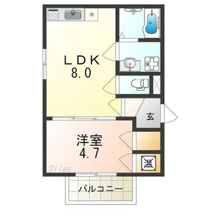 F asecia vague【2階】の間取り