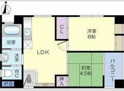 コーポかみすな【3階】の間取り