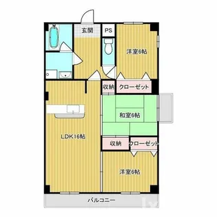 サンライズ春日丘【3階】の間取り