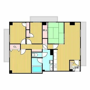 ラジュニール春日丘【4階】の間取り