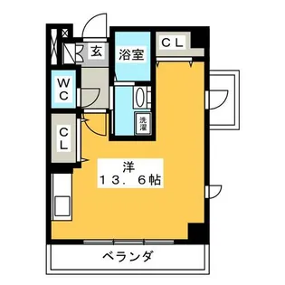 プレミアムキャッスル鶴舞【8階】の間取り