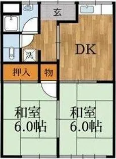 ハイツ弘栄【2階】の間取り