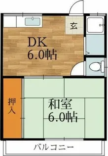 椿ハイツ【2階】の間取り