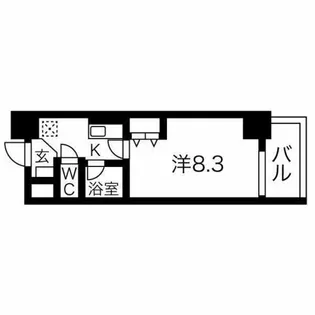 ヒルズ新栄2号館【10階】の間取り
