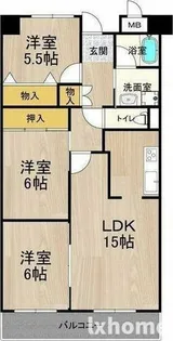 グランデパイース【3階】の間取り