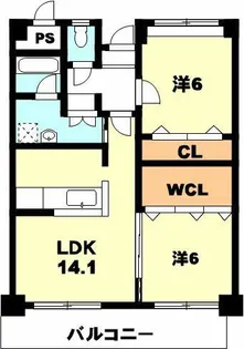 clef【403号室】の間取り