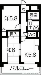 ピュアプレイス【4階】の間取り