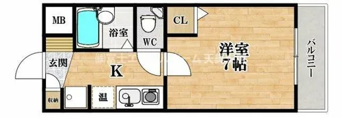 アイビーコート天美【2階】の間取り