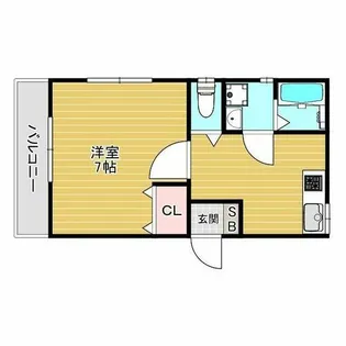 LINOメゾン岸部南【3階】の間取り