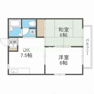 ハイツ天野【2階】の間取り