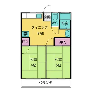 コーポ美香【2階】の間取り