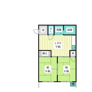 コーポ美香【1階】の間取り