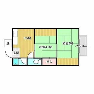 阪口ハイツ【2階】の間取り