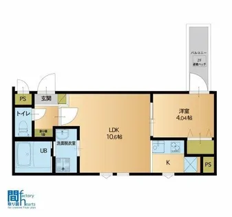 カーサマコイ博多南Ⅱ【1階】の間取り