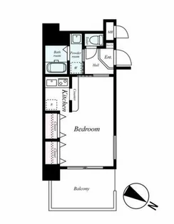 ラフィネス薬院ウエストタワー【5階】の間取り