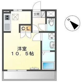 パークサイド旭【1階】の間取り