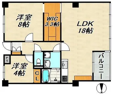 ベルトゥリー若草ANNEX【2階】の間取り