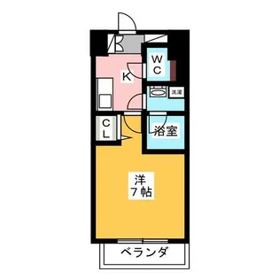 1Kの間取り画像