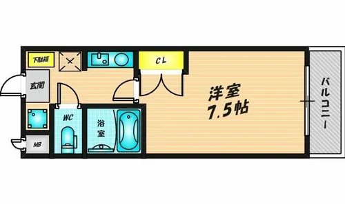 ラフィットソルティ【106号室】の間取り