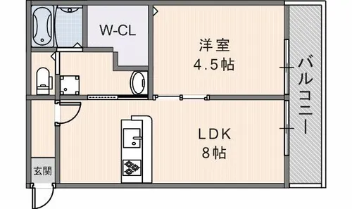東花園コーポ【103号室】の間取り