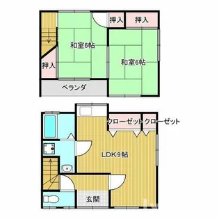 大阪府茨木市鮎川4丁目【一戸建】の間取り
